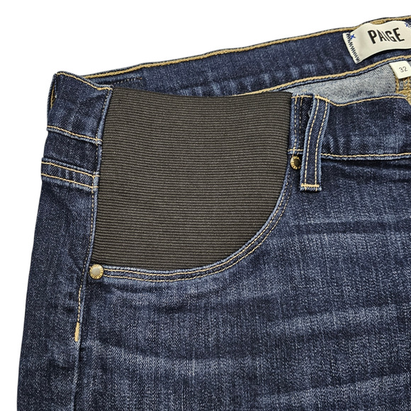 Paige Maternity Shorts Womens Size 32 Jimmy Jimmy Stretchy Denim Rolled Cuff - Picture 3 of 15